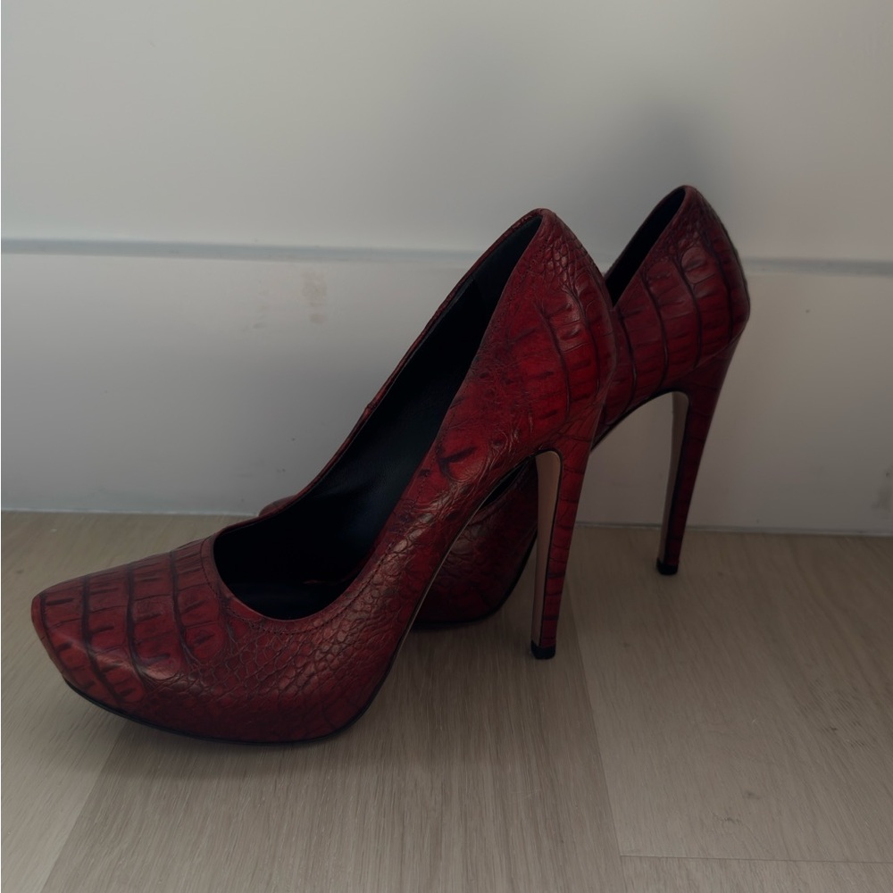 Elegant Red Stiletto Heels